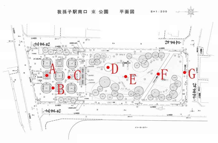 我孫子駅南口東公園測定地点