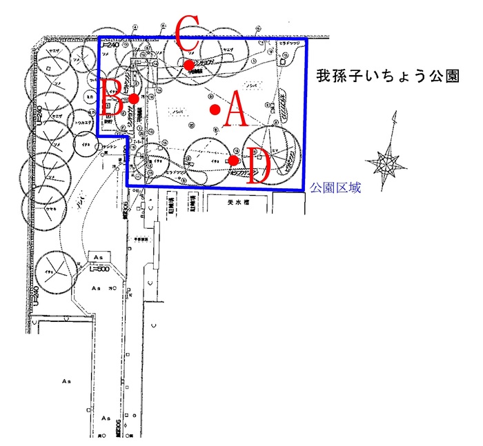 我孫子いちょう公園測定地点