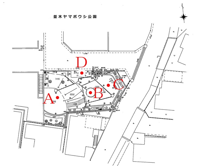 並木ヤマボウシ公園測定地点