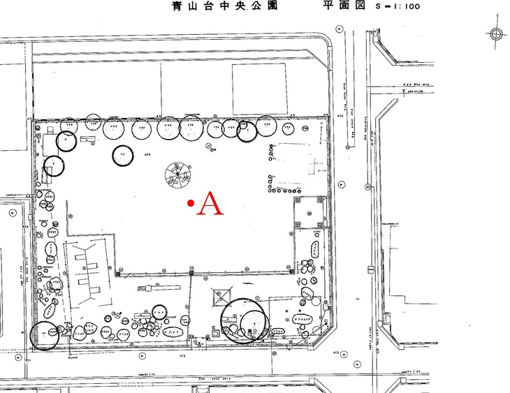 青山台中央公園測定地点