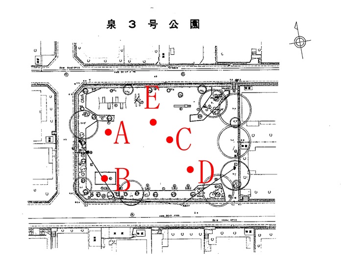 泉3号公園測地地点