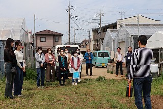 帝人ソレイユの概要説明を受ける