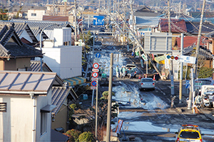 東日本大震災の写真