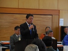 あらき野自治会平成26年度定期総会で挨拶1